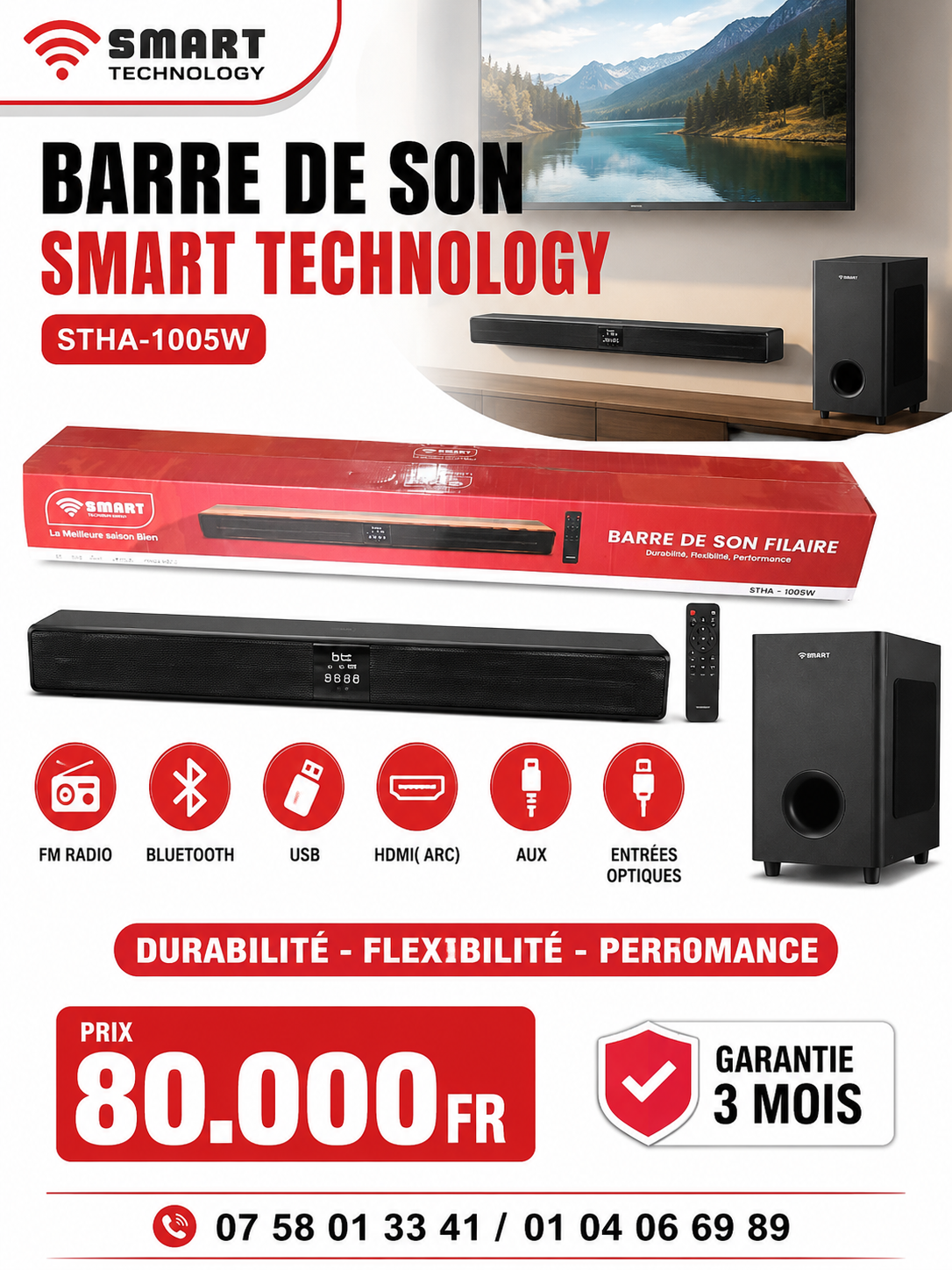 BARRE DE SON SMART TECHNOLOGY