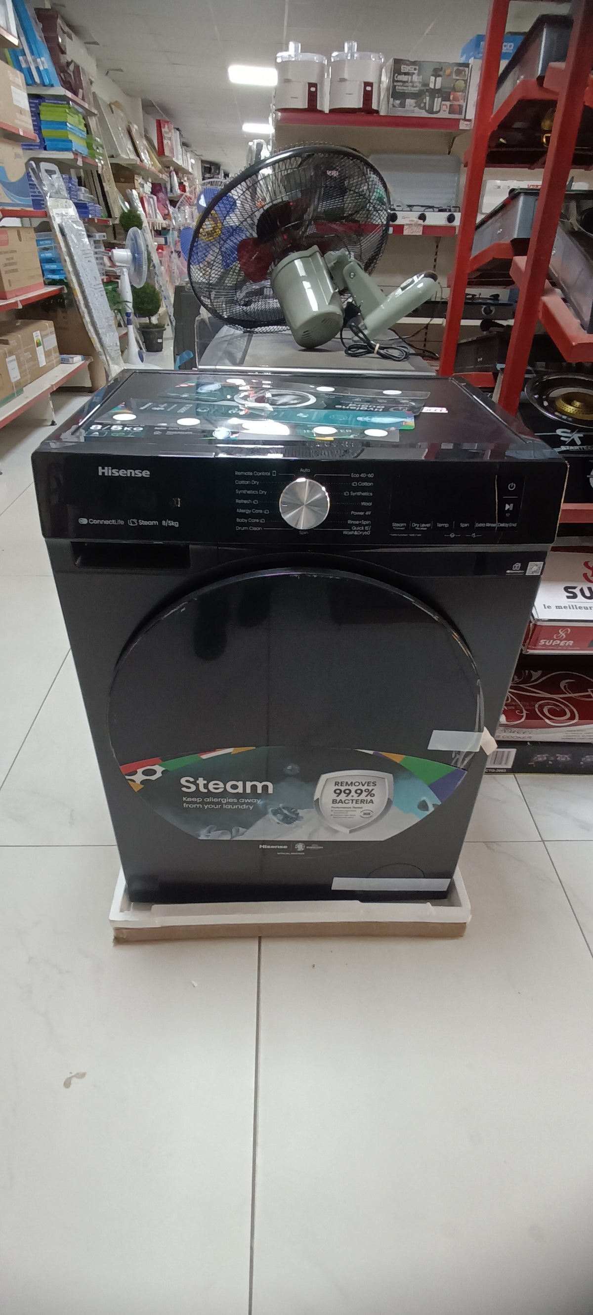 MACHINE À LAVER HISENSE 8KG+ SECHAGE 5KG