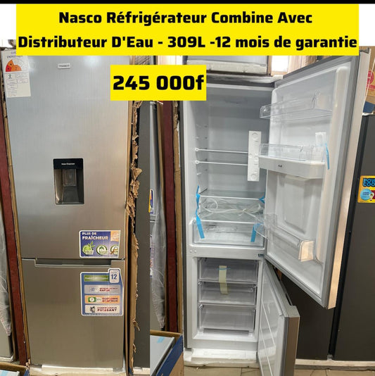 RÉFRIGÉRATEUR COMBINÉ NASCO 309L