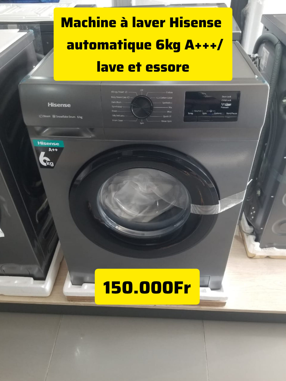 Machine à laver Hisense 6 kg A+++