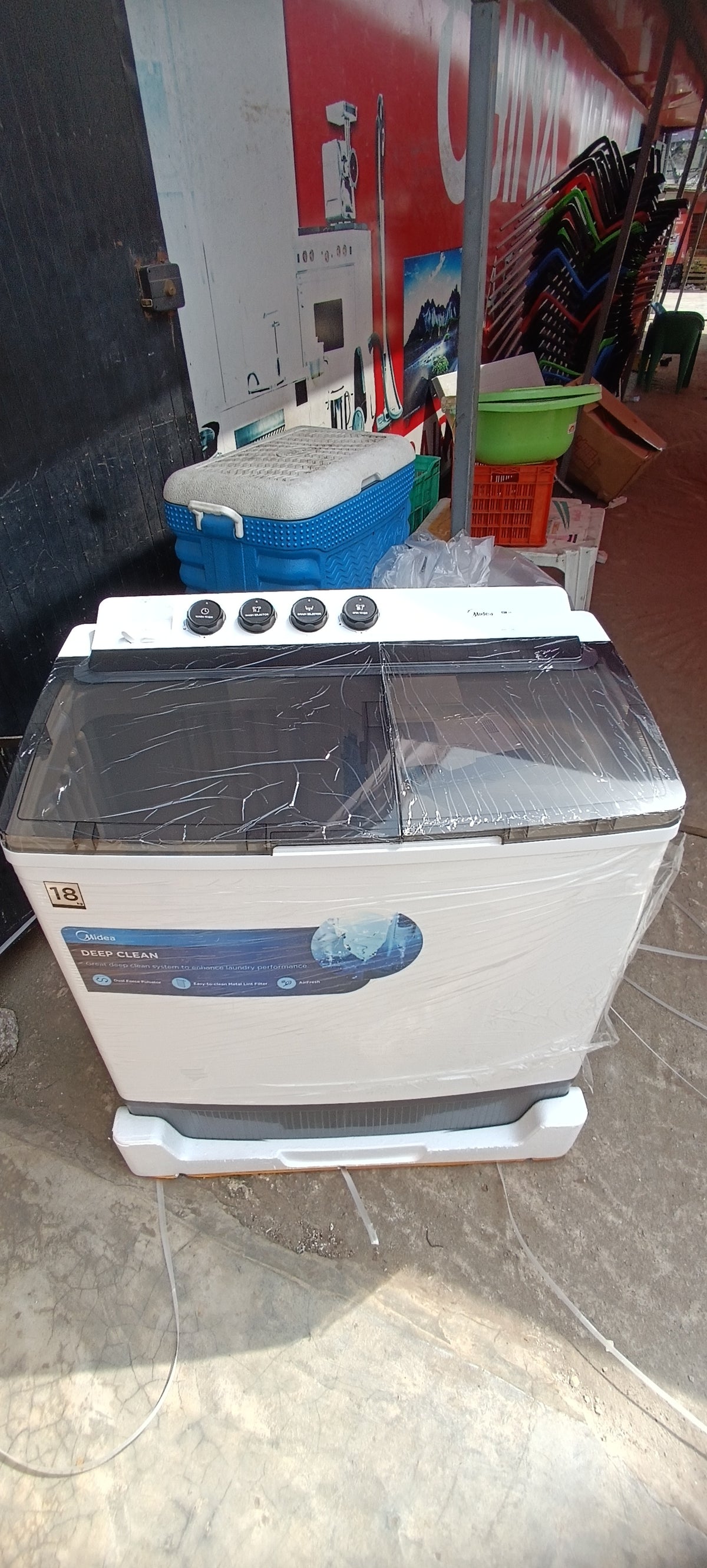 MACHINE À LAVER SEMI AUTOMATIQUE MIDEA 18KG