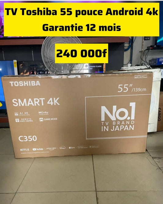 TÉLÉVISION CONNECTÉE TOSHIBA 55 POUCES UHD4K