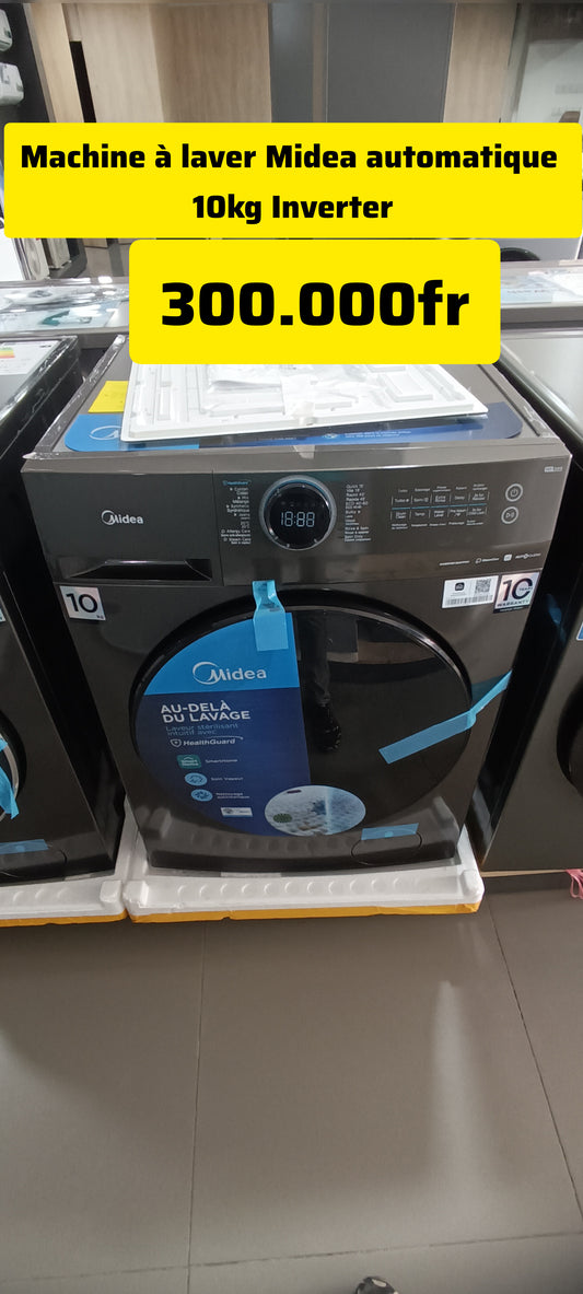 MACHINE À LAVER MIDEA AUTOMATIQUE 10KG INVERTER