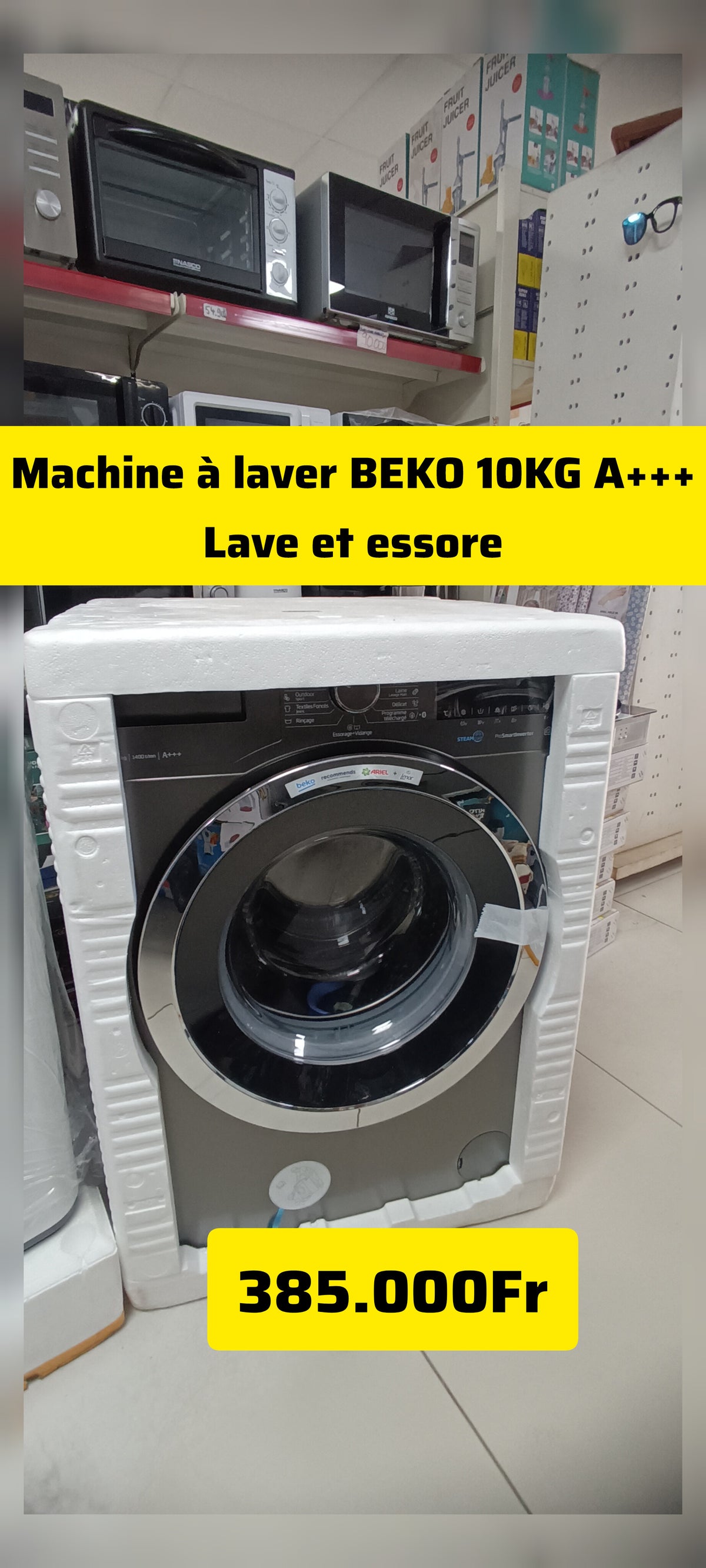 MACHINE À LAVER BEKO 10KG A+++